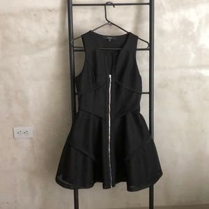 Guess black zipper dress